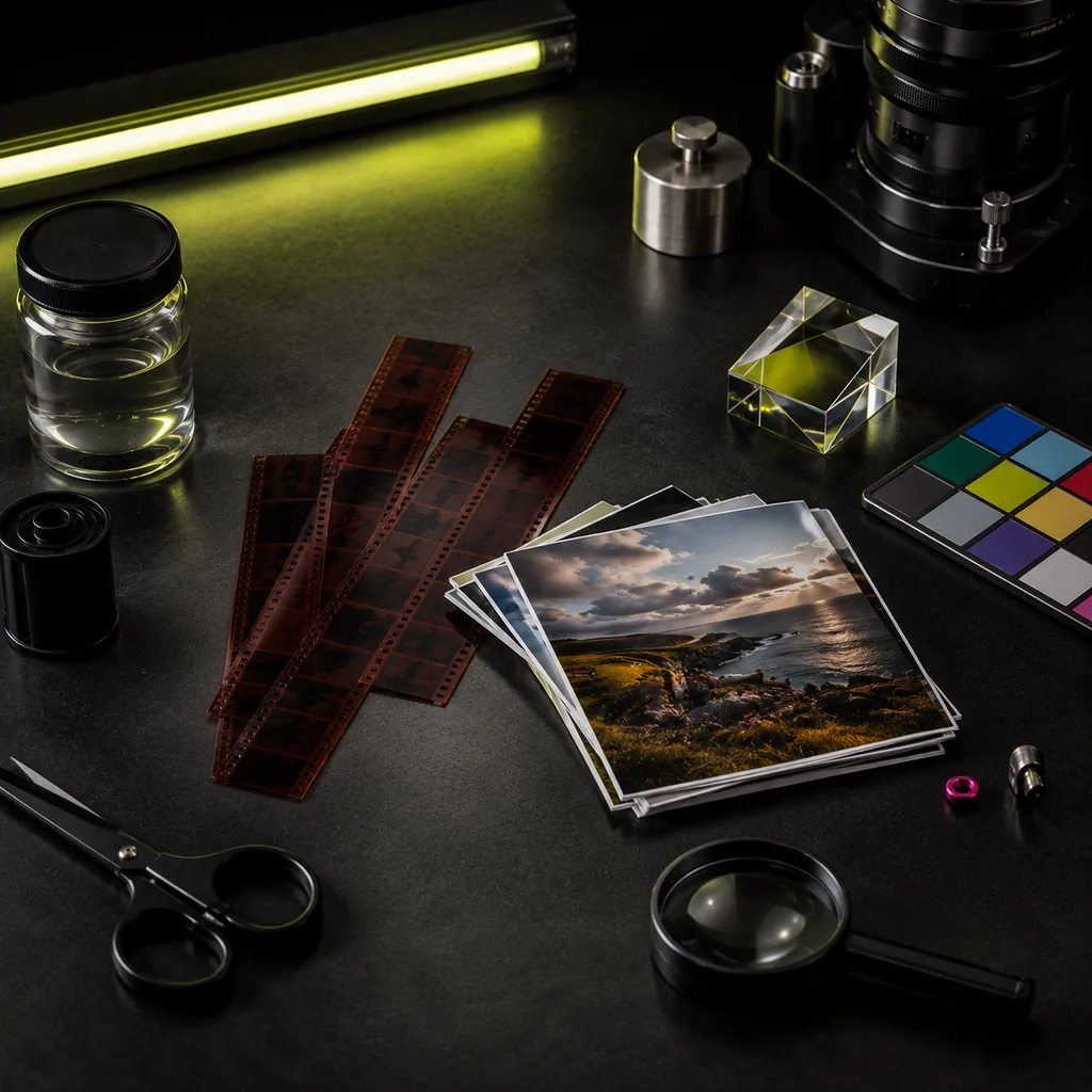 Photo workbench with image format conversion proofs